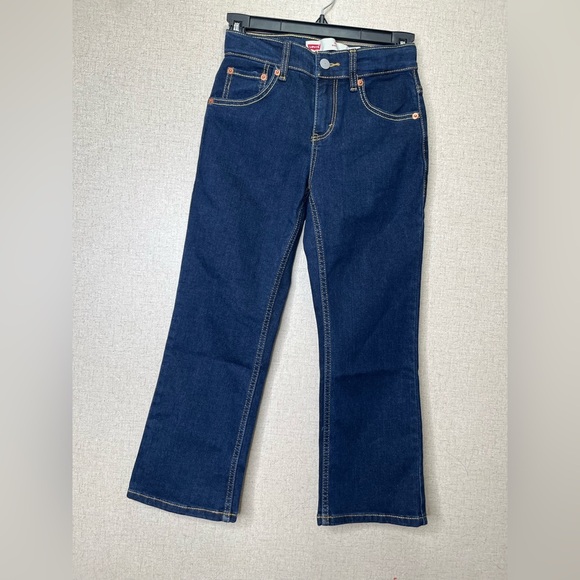 Levi's Girl Size 8 Classic Blue Boot Cut Jeans - Picture 1 of 7